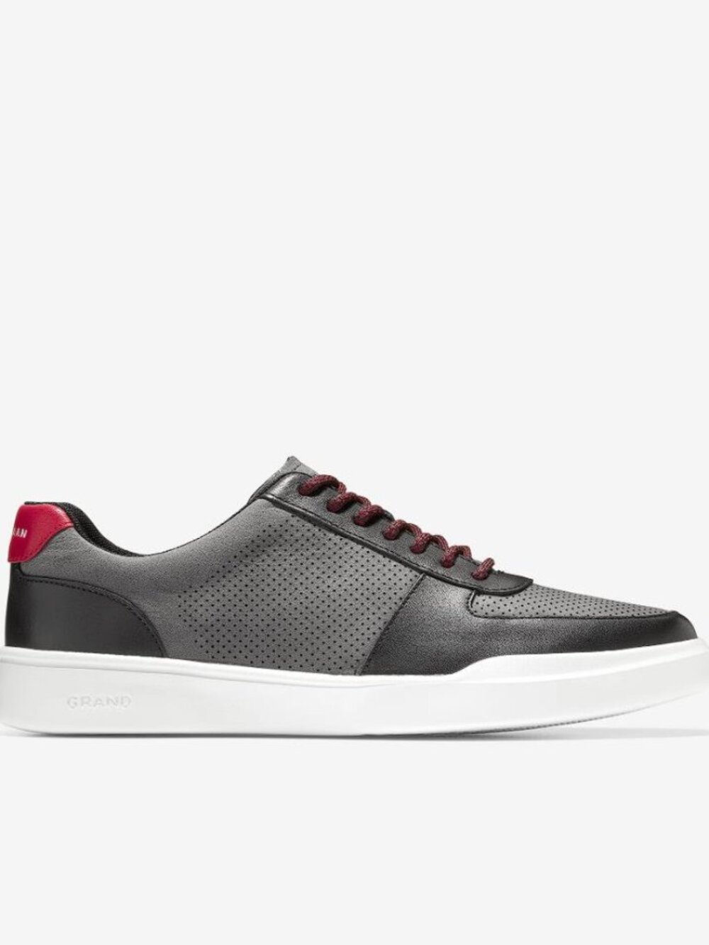 COLE HAAN Men's Grand Crosscourt Modern Sneaker Size 7.5M in Magnet Perforated